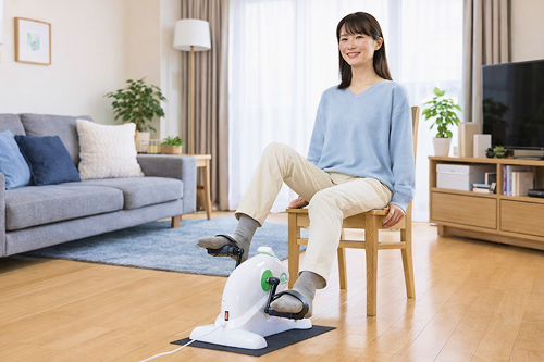 足若丸 運動方法その1 椅子サイクリング